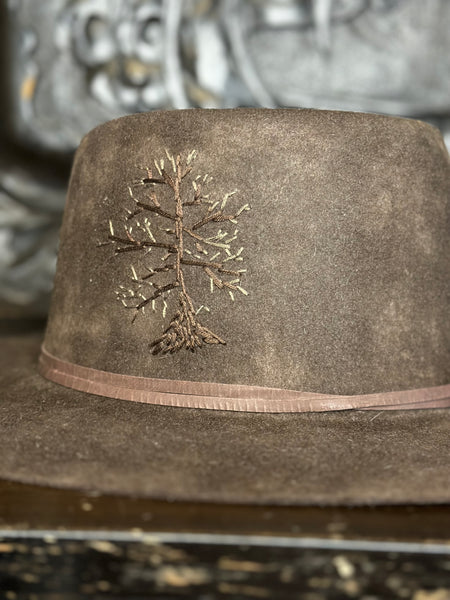 Brown Tree Hat