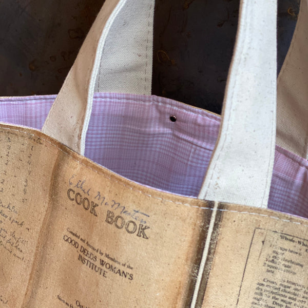 Canvas Cookbook Bag *